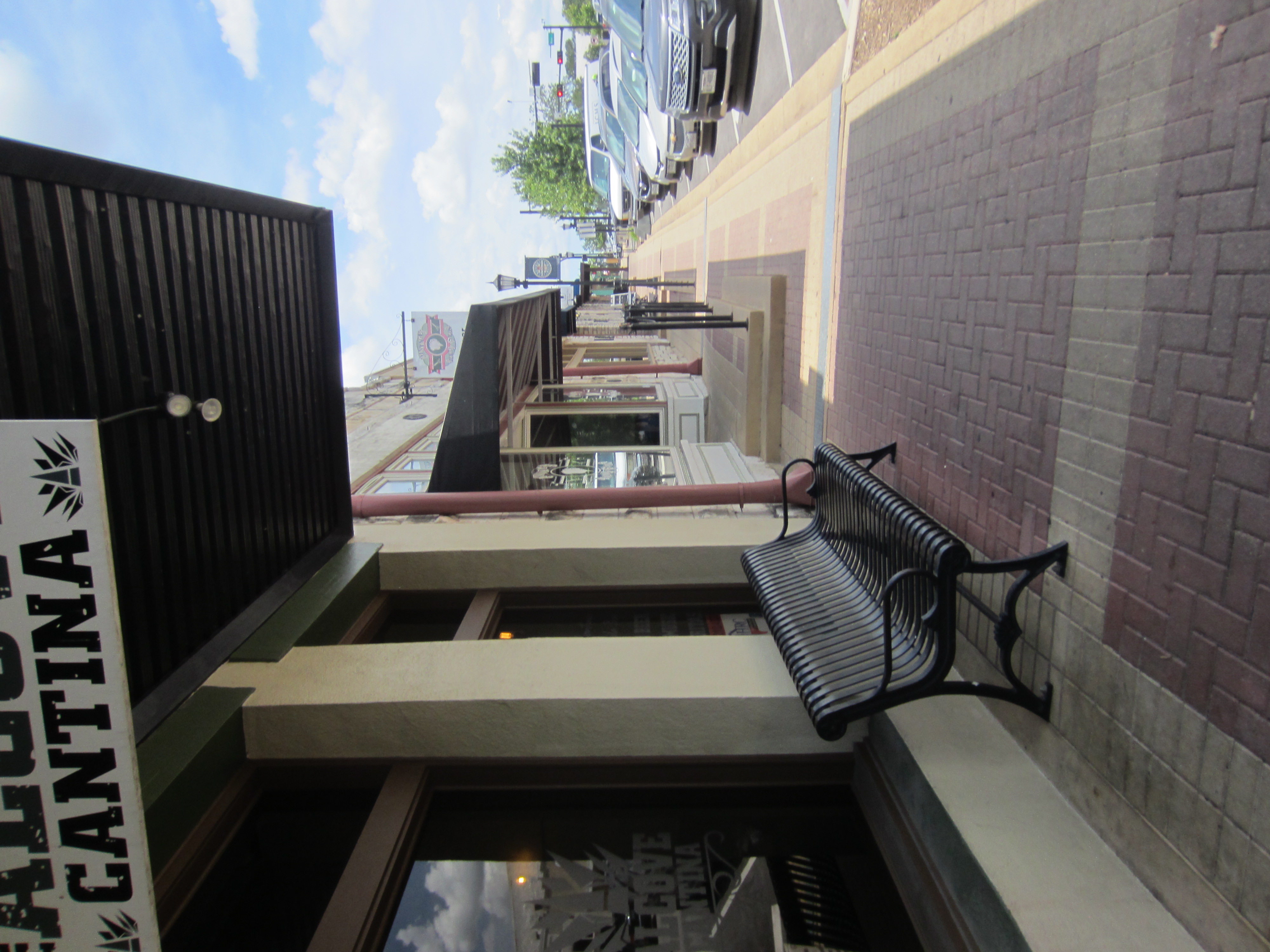 A street view in historic downtown Round Rock, Texas