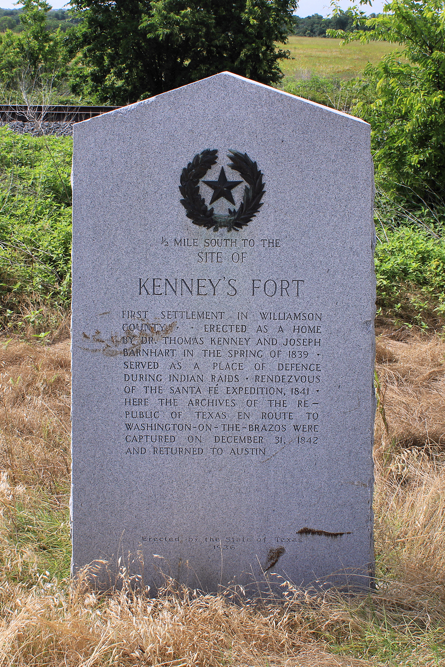 Kenney’s Fort Centennial marker