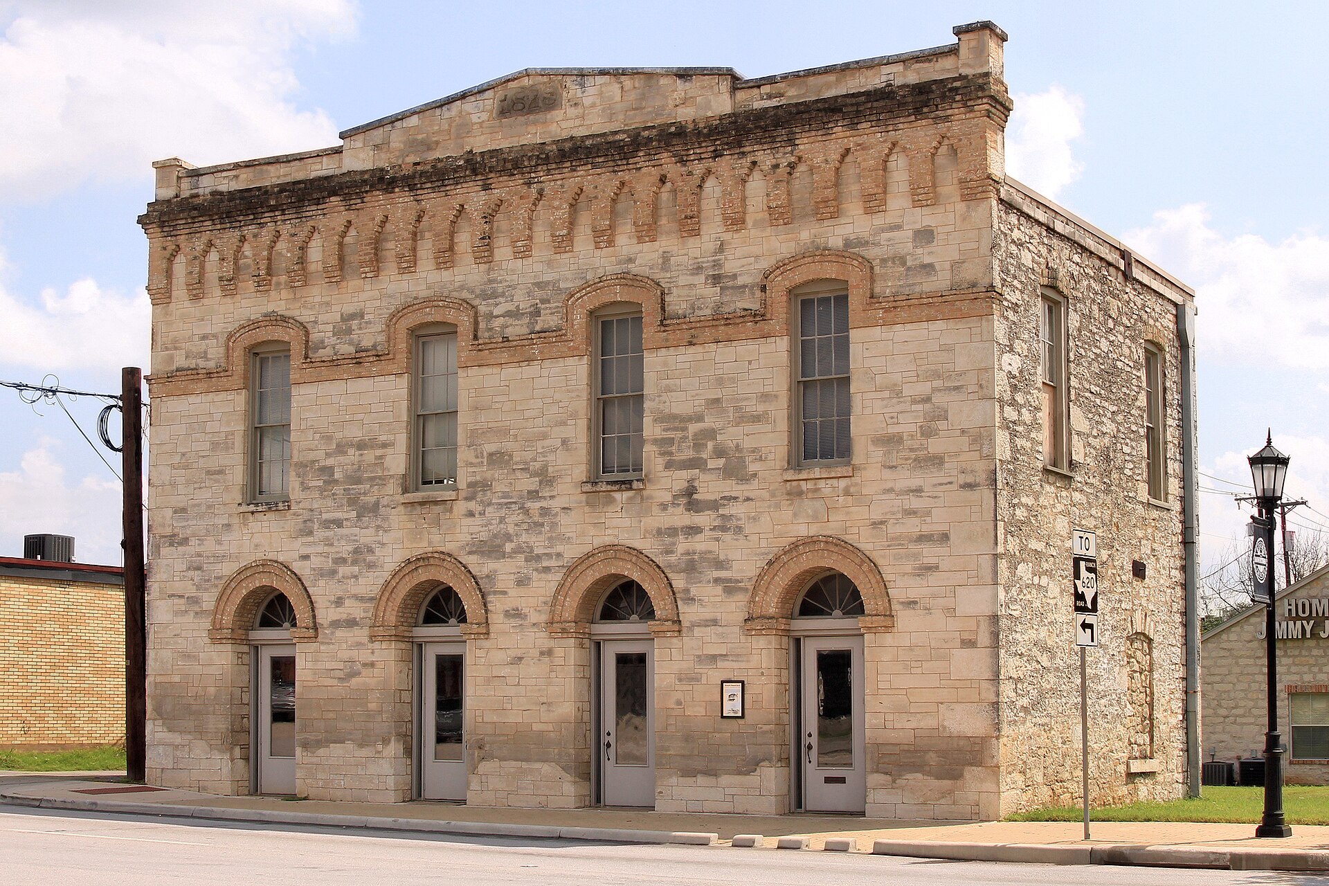 The historic 1878 Old Post Office Building in downtown Round Rock